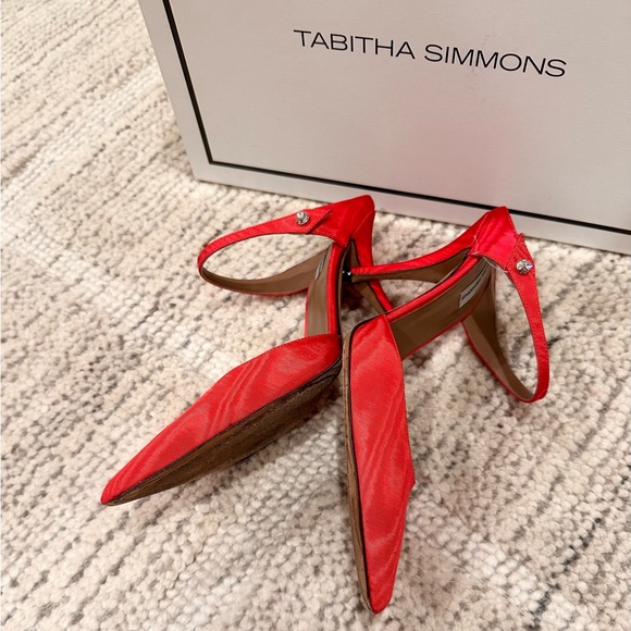 Red Tabitha Simmons Allie Mule Heel Size 6 - Picture 5 of 6